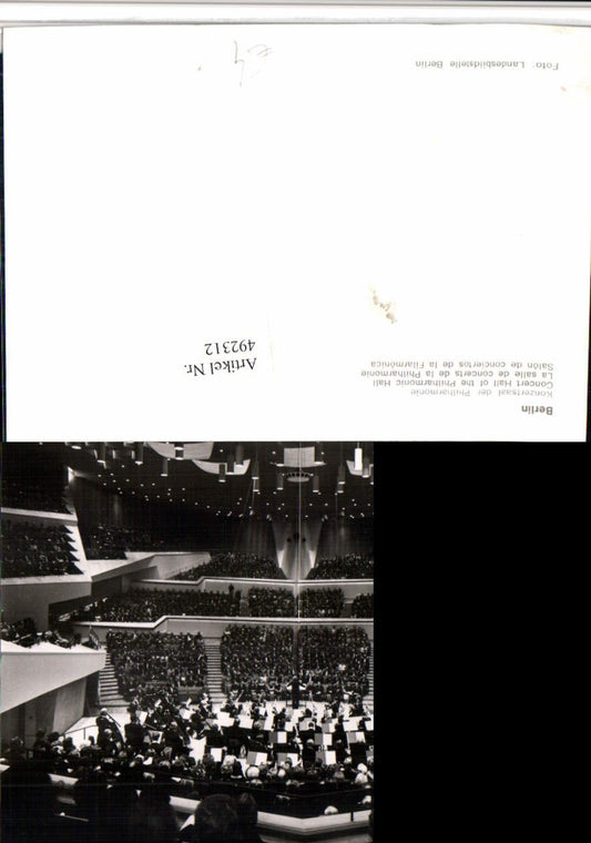 492312,Berlin Konzertsaal der Philharmonie Innenansicht