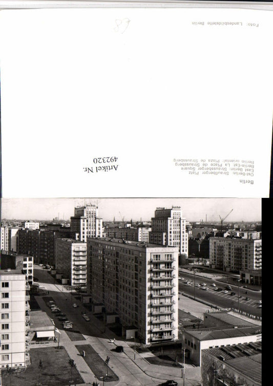 492320,Berlin Ost Straußberger Platz Hochhäuser