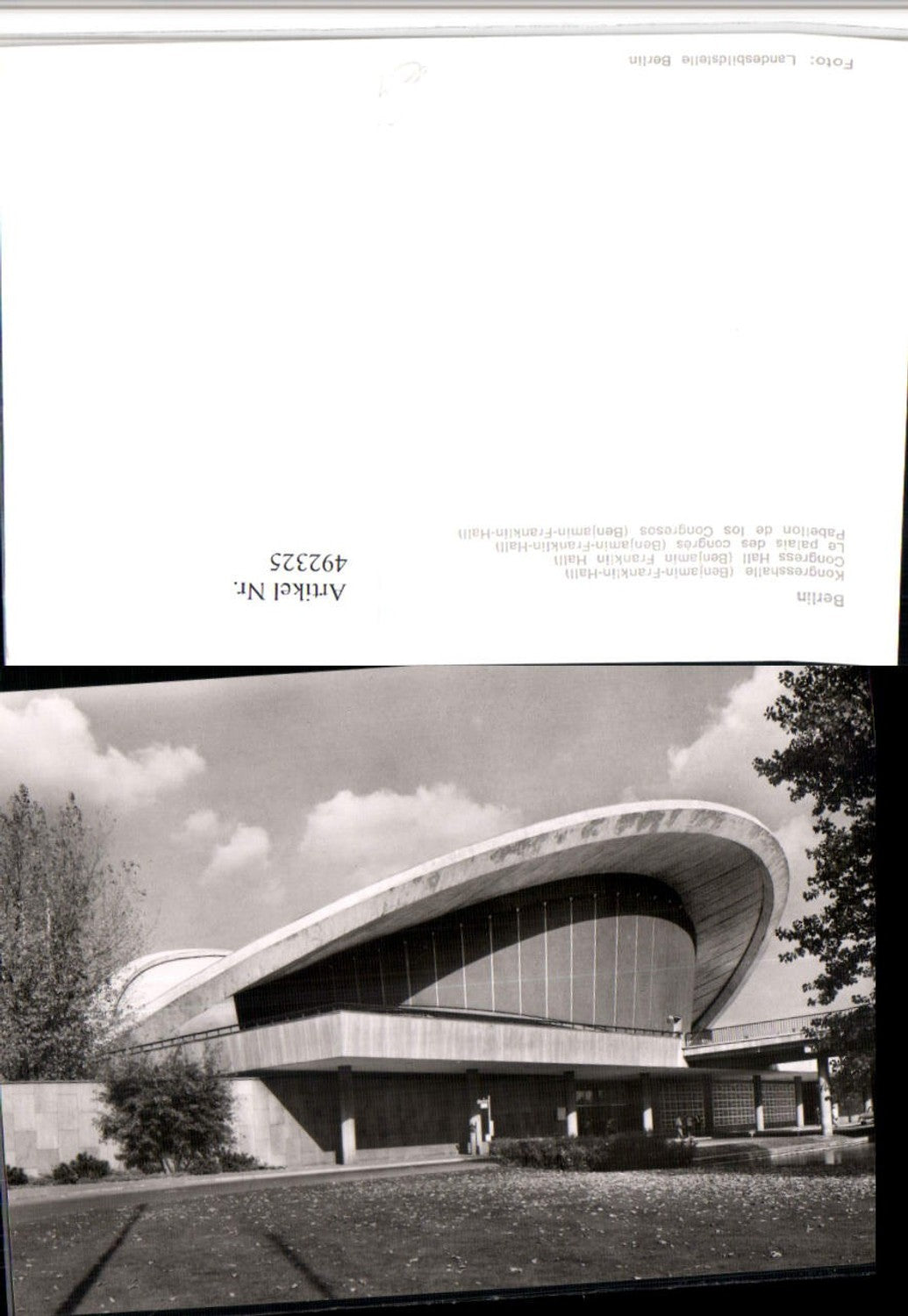 492325,Berlin Kongresshalle Gebäude