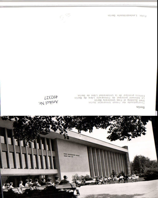 492327,Berlin Freie Universität Hauptgebäude Gebäude