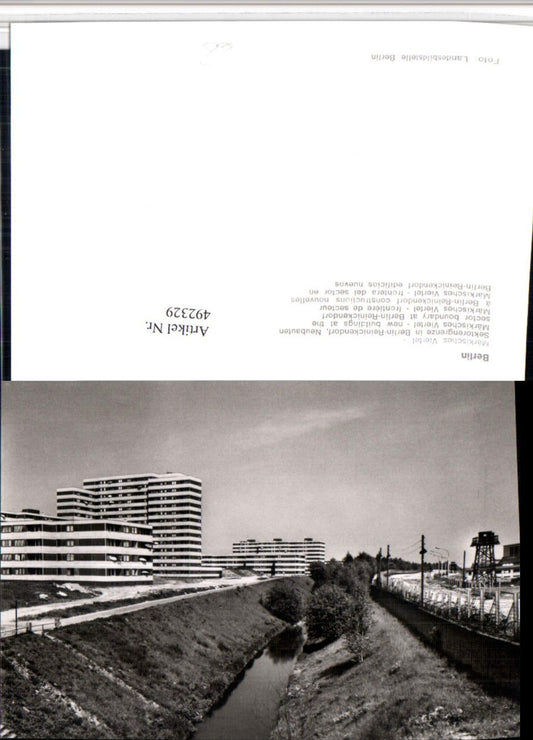 492329,Berlin Märkisches Viertel Reinickendorf Berliner Mauer Grenze