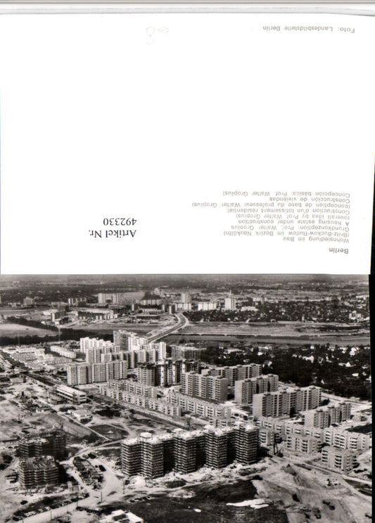 492330,Berlin Wohnsiedlung im Bau