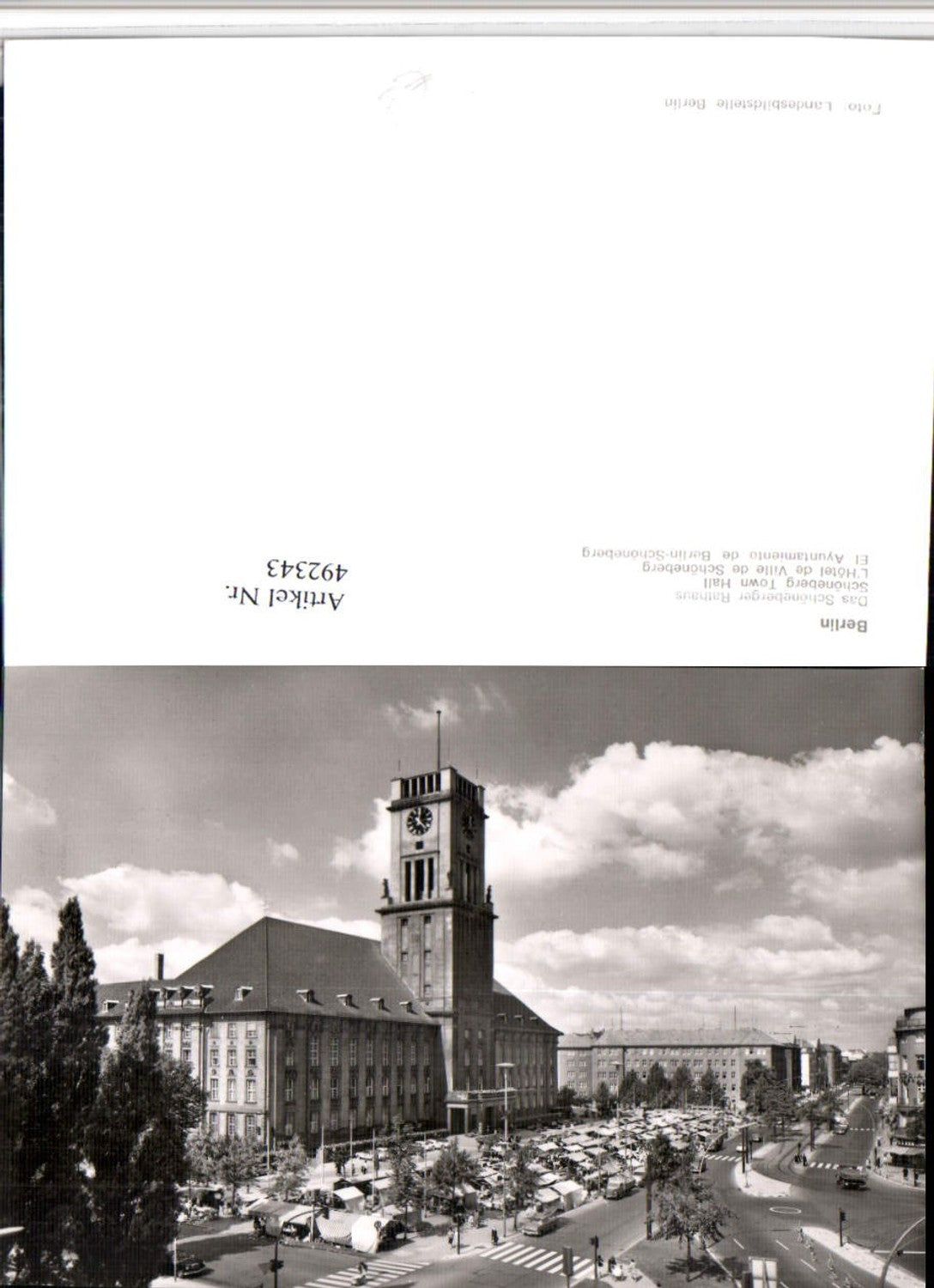 492343,Berlin Schöneberger Rathaus Gebäude