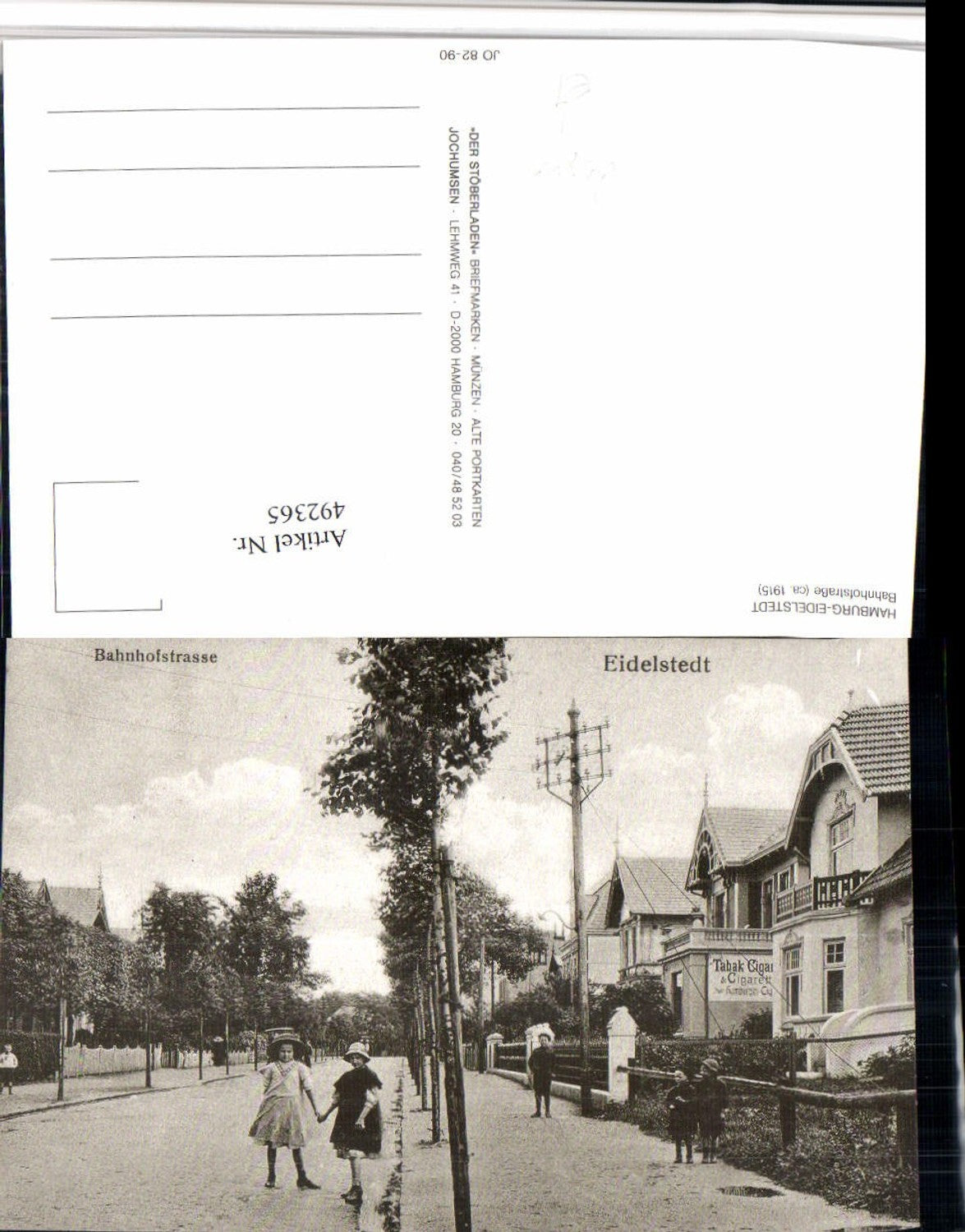 492365,Repro Hamburg Eidelstedt Bahnhofstraße Straßenansicht