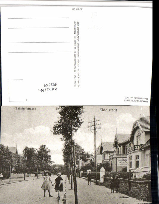 492365,Repro Hamburg Eidelstedt Bahnhofstraße Straßenansicht