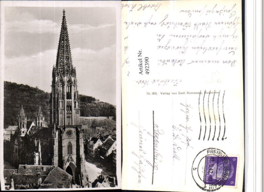 492390, Freiburg im Breisgau Münster Church pub Emil Hartmann 305