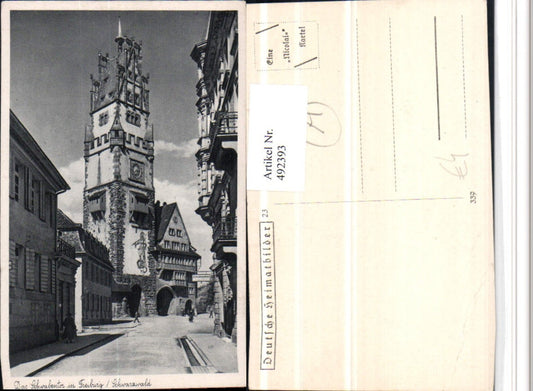 492393, Freiburg im Breisgau Schwabentor Gate Tower