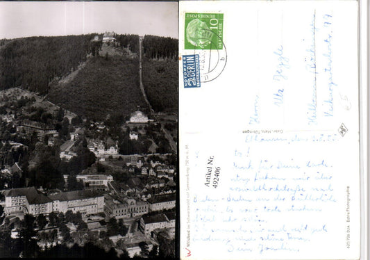 492406, Wildbad in the Black Forest, partial view with Sommerberg