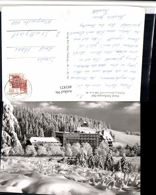 492423, Feldberg in the Black Forest, Hotel Feldberger Hof, winter scene
