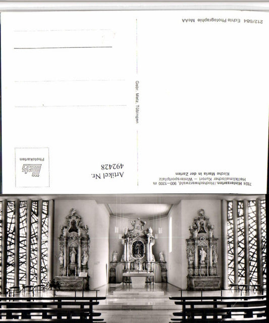 492428, Hinterzarten in the Black Forest, Church of Maria in der Zarten, interior view