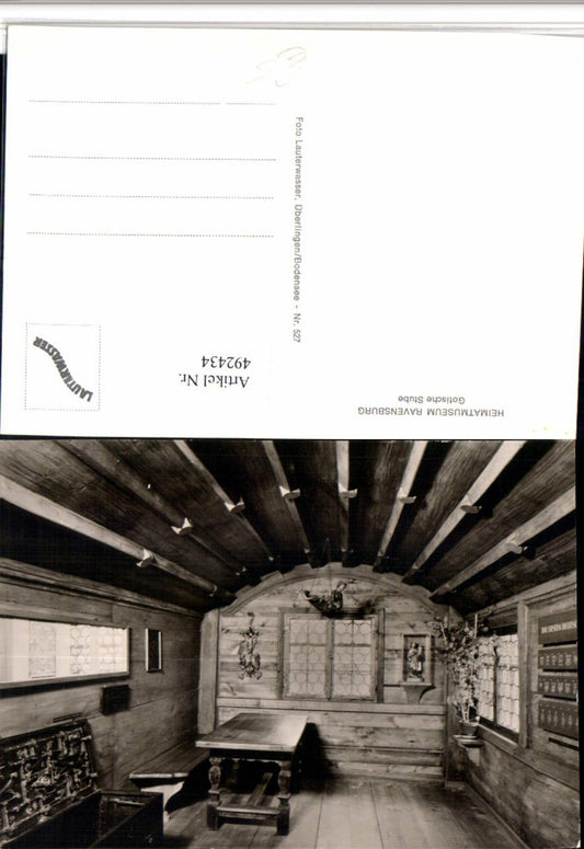 492434, Ravensburg Local History Museum Gothic Room Interior View
