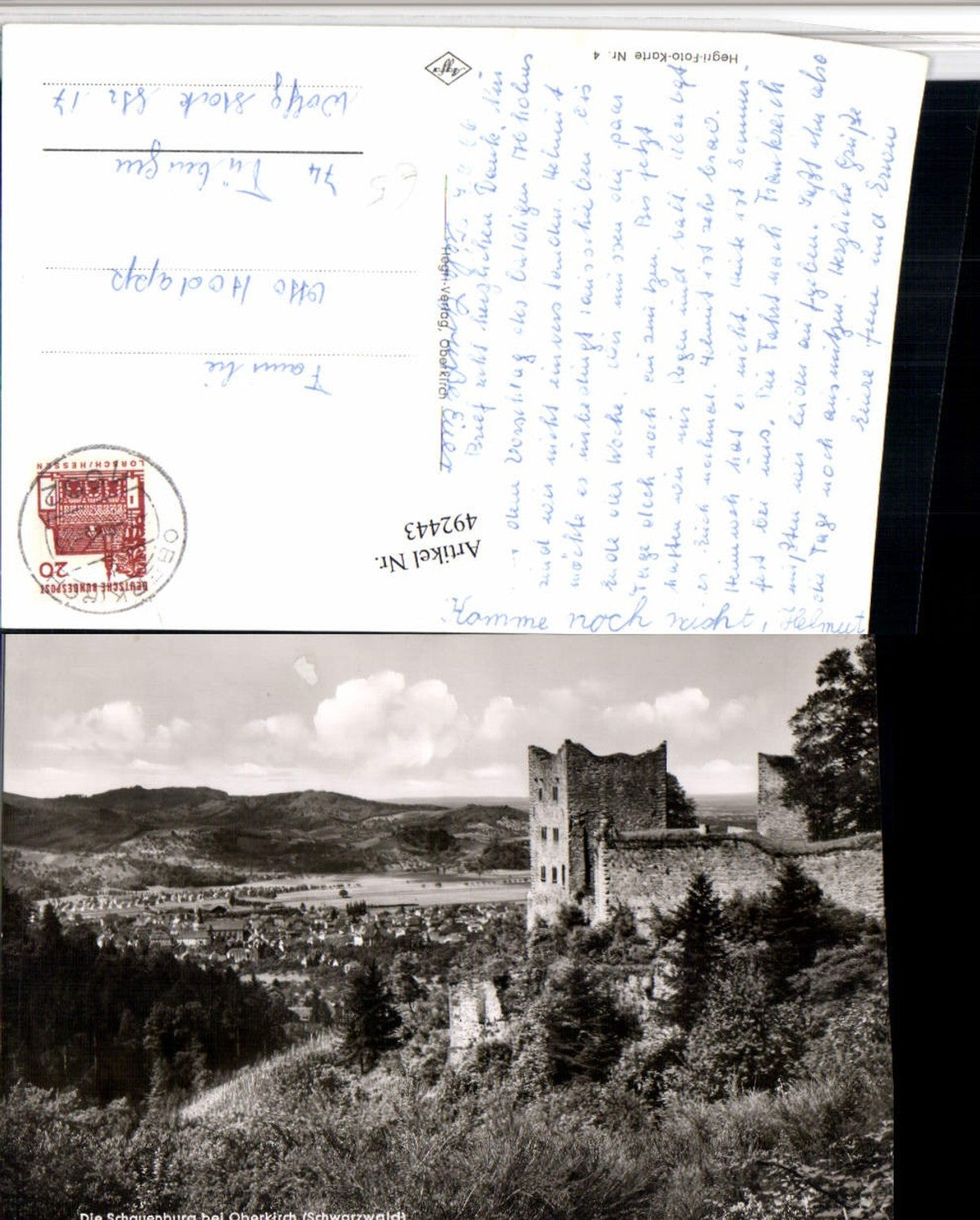 492443,Ruine Schauenburg b. Oberkirch im Schwarzwald Teilansicht