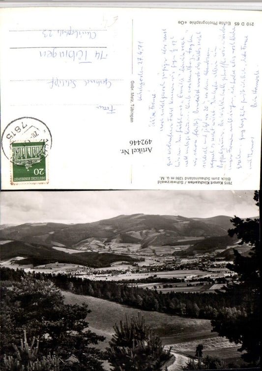 492446, Kirchzarten in the Black Forest, view towards the Schauinsland mountain