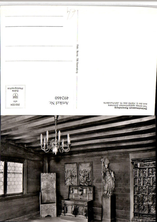 492460, Ravensburg Local History Museum Late Gothic Room