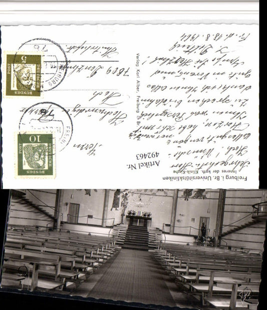492463, Freiburg im Breisgau University Hospital Church Interior view