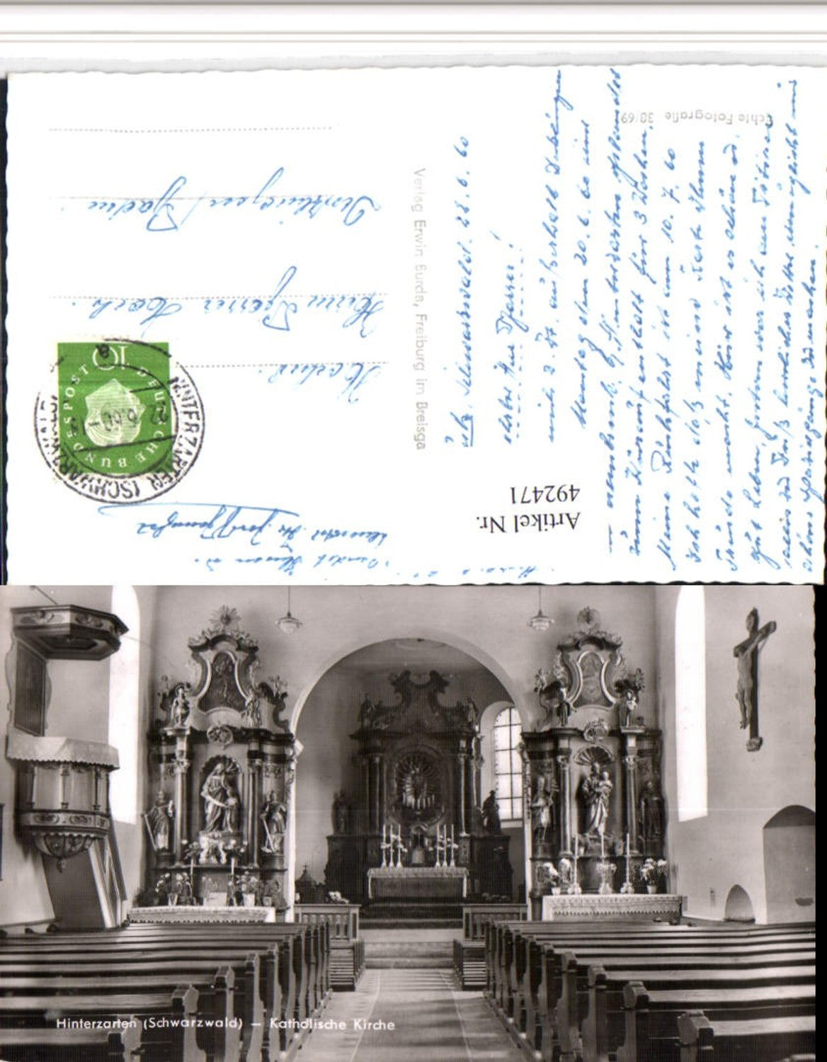 492471,Hinterzarten im Schwarzwald Katholische Kirche Kanzel
