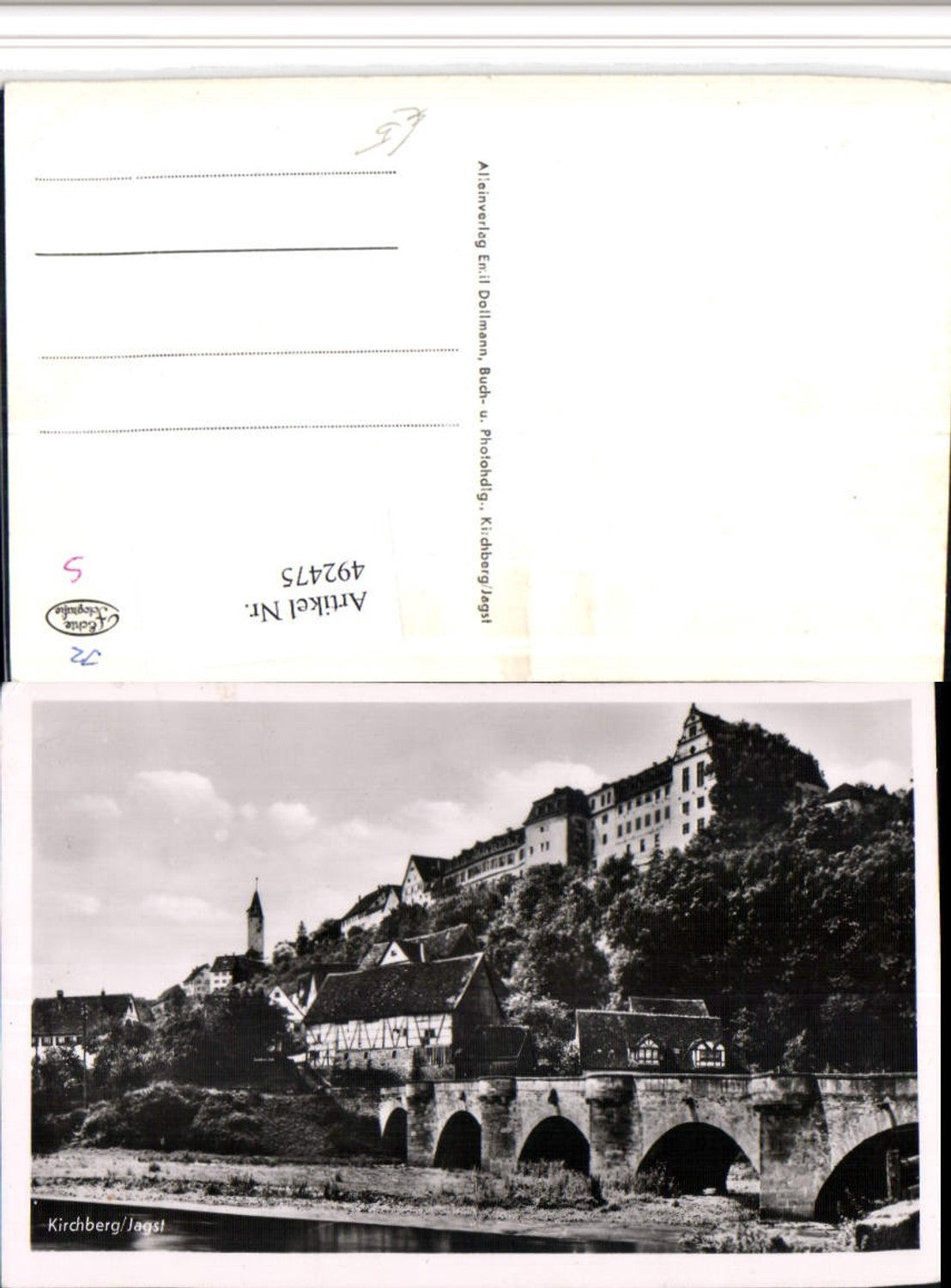 492475,Kirchberg an d. Jagst Teilansicht Brücke