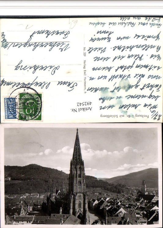 492542, Freiburg im Breisgau Church with Castle Hill