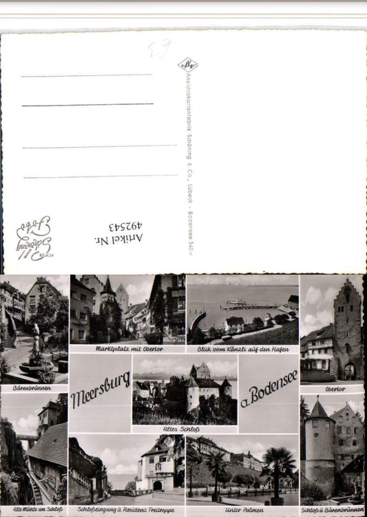 492543,Meersburg am Bodensee Schloss Mühle Obertor Mehrbildkarte
