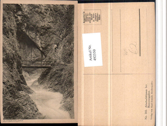 492550,Almbachklamm Klamm b. Berchtesgaden Brücke
