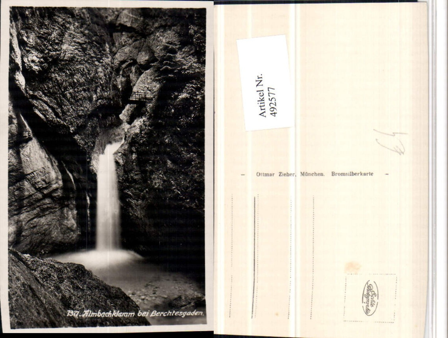 492577,Almbachklamm Klamm b. Berchtesgaden Wasserfall
