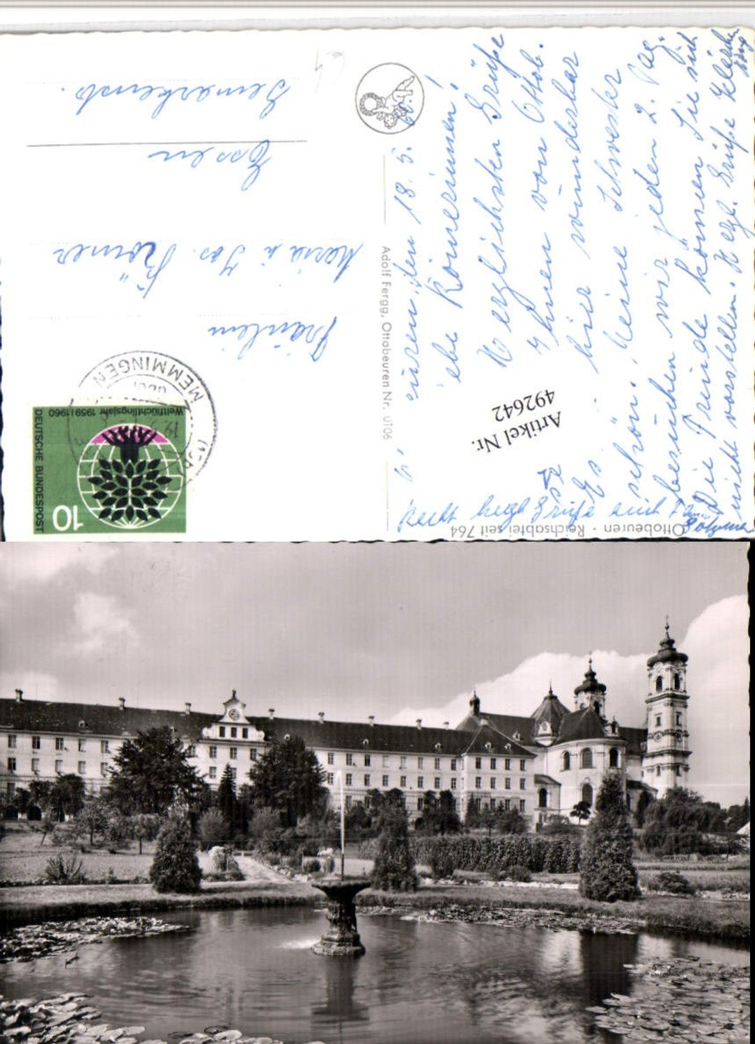 492642,Ottobeuren Reichsabtei Abtei Brunnen