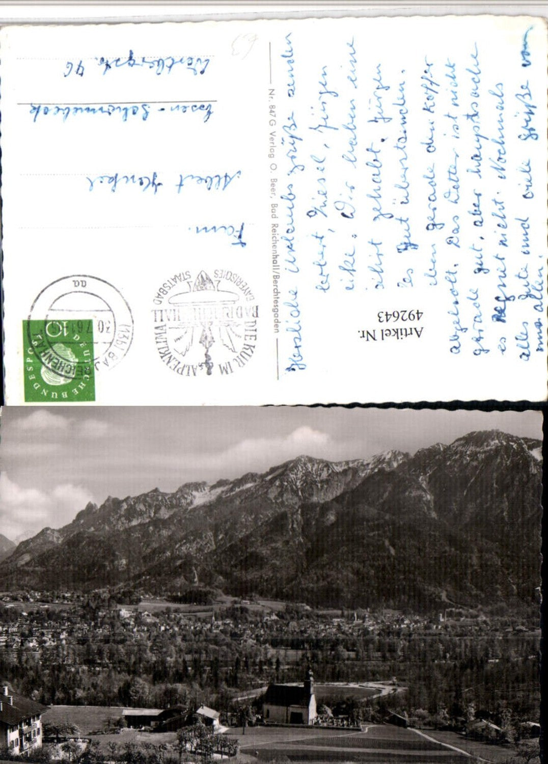 492643, Bad Reichenhall Total view of Nonn with Predigtstuhl mountain backdrop