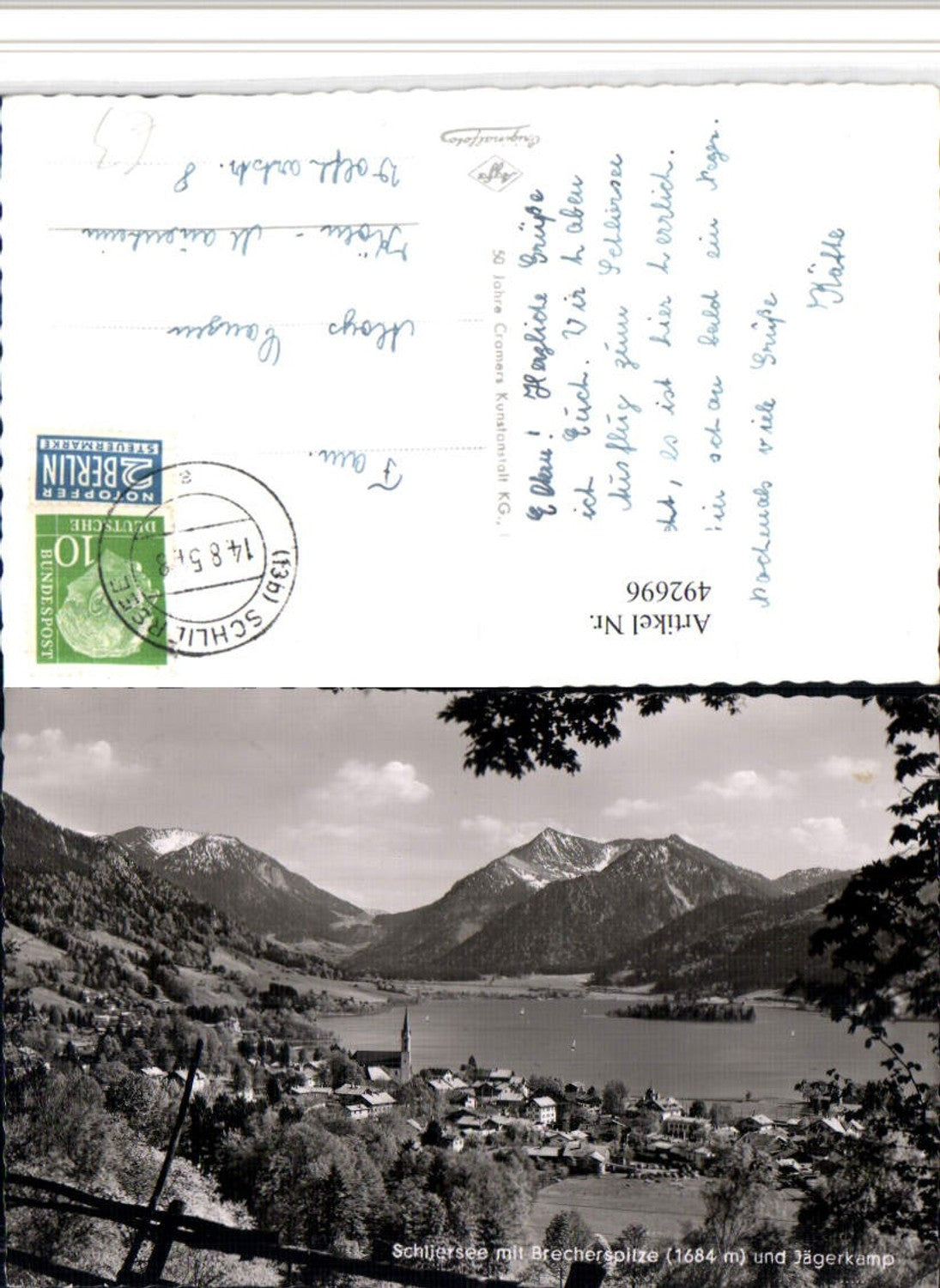 492696,Schliersee Totale m. Brecherspitze Bergkulisse