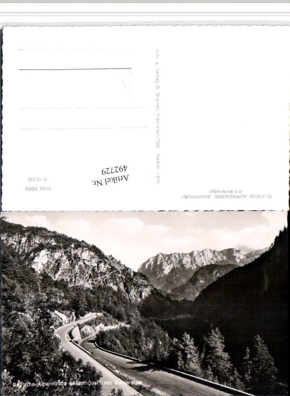 492729,Deutsche Alpenstraße Mautäusl b. Berchtesgaden Bergkulisse
