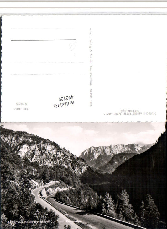 492729,Deutsche Alpenstraße Mautäusl b. Berchtesgaden Bergkulisse