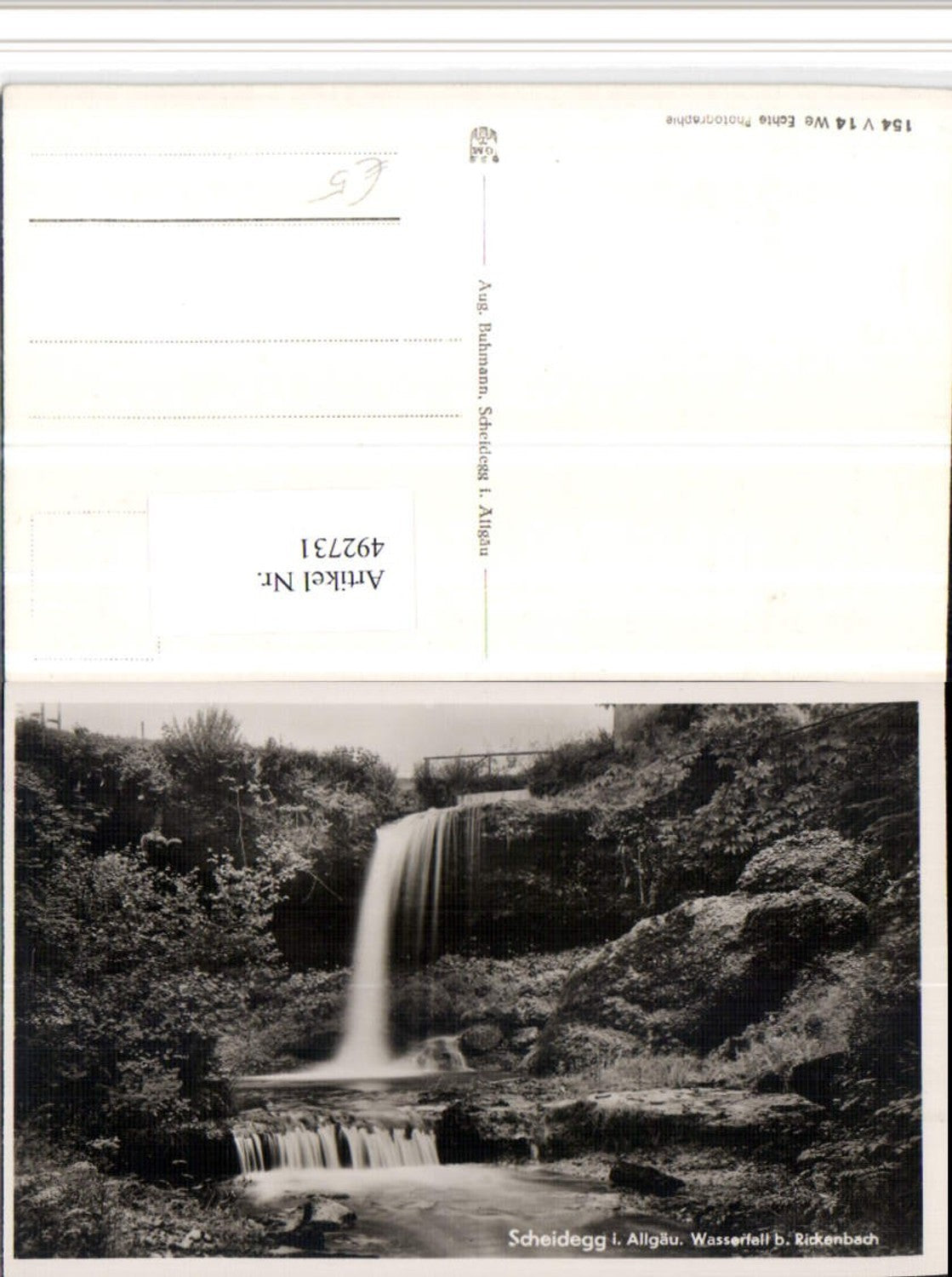 492731,Scheidegg im Allgäu Wasserfall b. Rickenbach