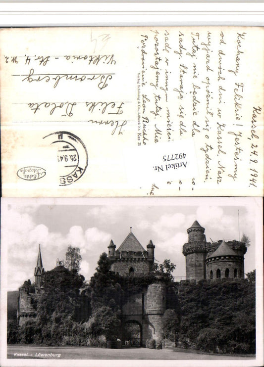 492775,Kassel Löwenburg Burg