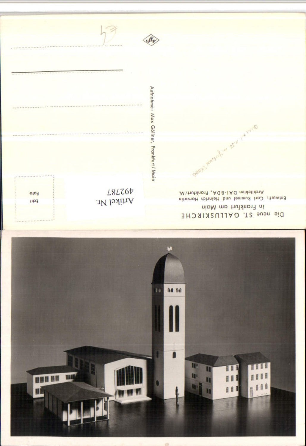 492787,Frankfurt am Main St. Galluskirche Miniatur