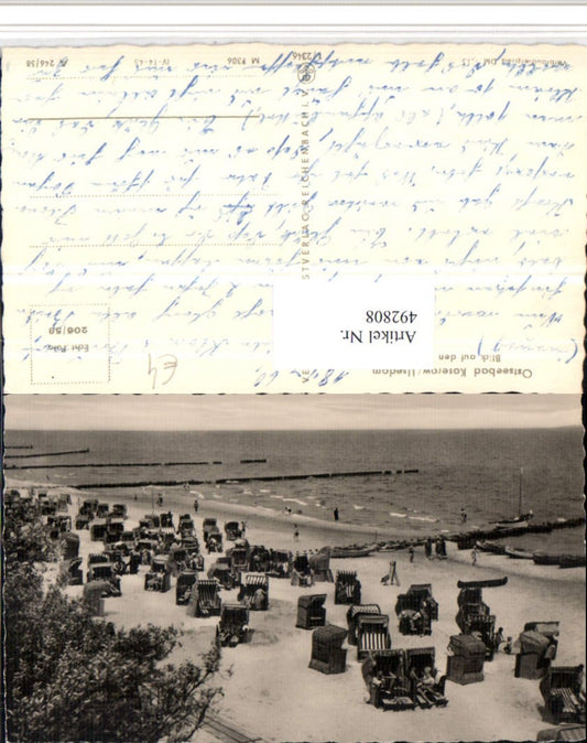 492808,Usedom Ostseebad Koserow Strandleben Strand Strandkörbe