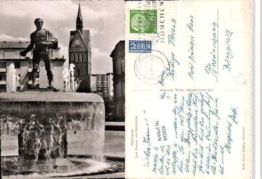 492826,Hannover Duve-Brunnen u. Marktkirche Kirche