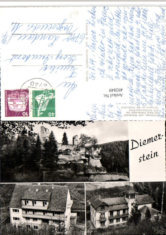 492849,Diemerstein b. Frankenstein Burg Mehrbildkarte