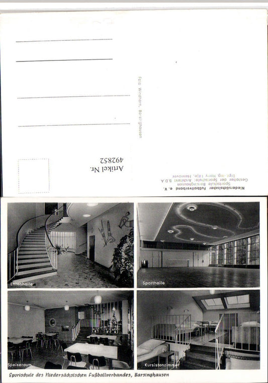492852,Barsinghausen Sportschule Ehrenhalle Sporthalle Mehrbildkarte