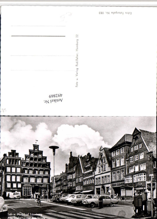 492869,Lüneburg Alte Giebelhäuser am Sande Autos
