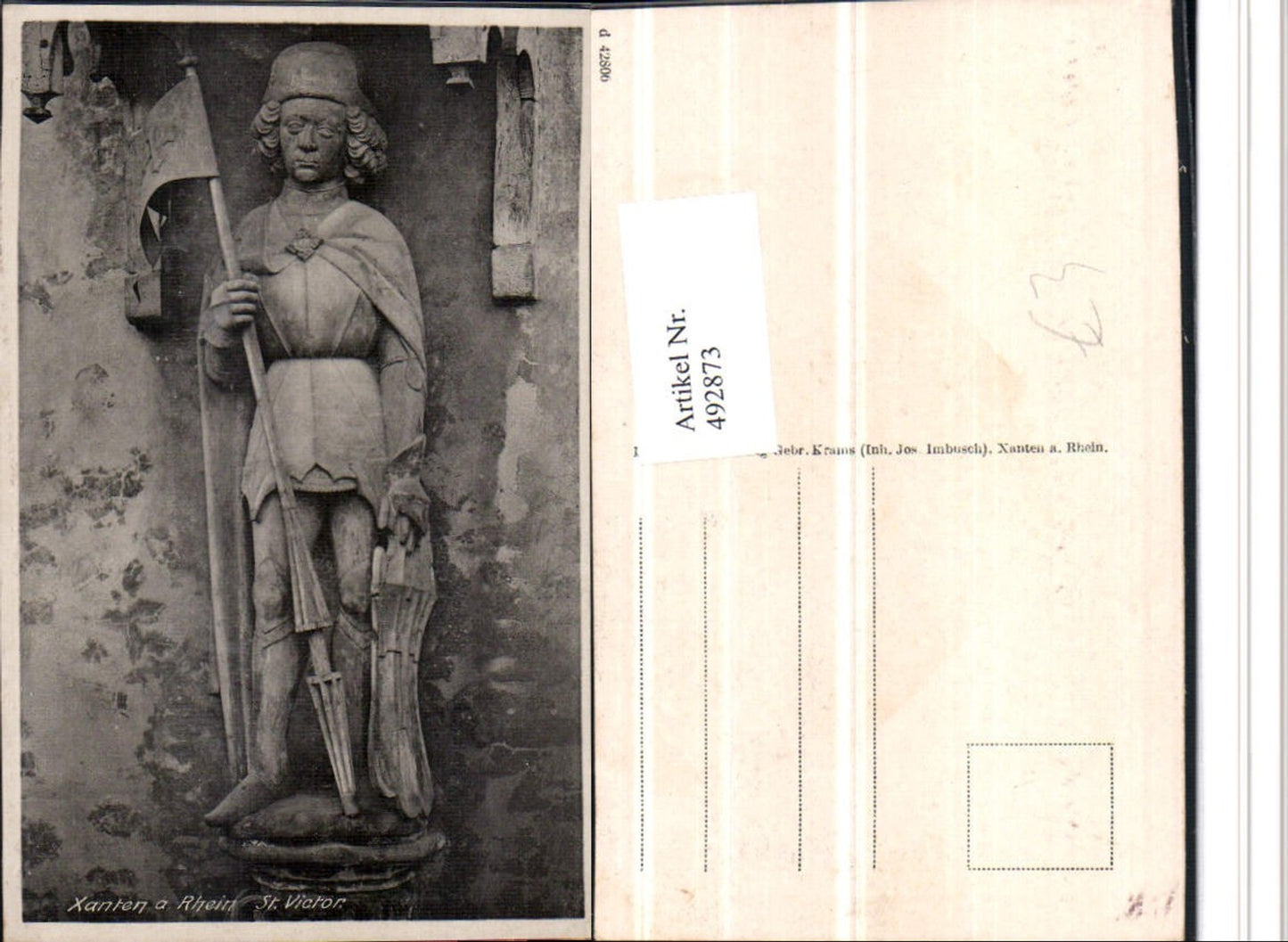 492873,Xanten am Rhein St. Victor Statue