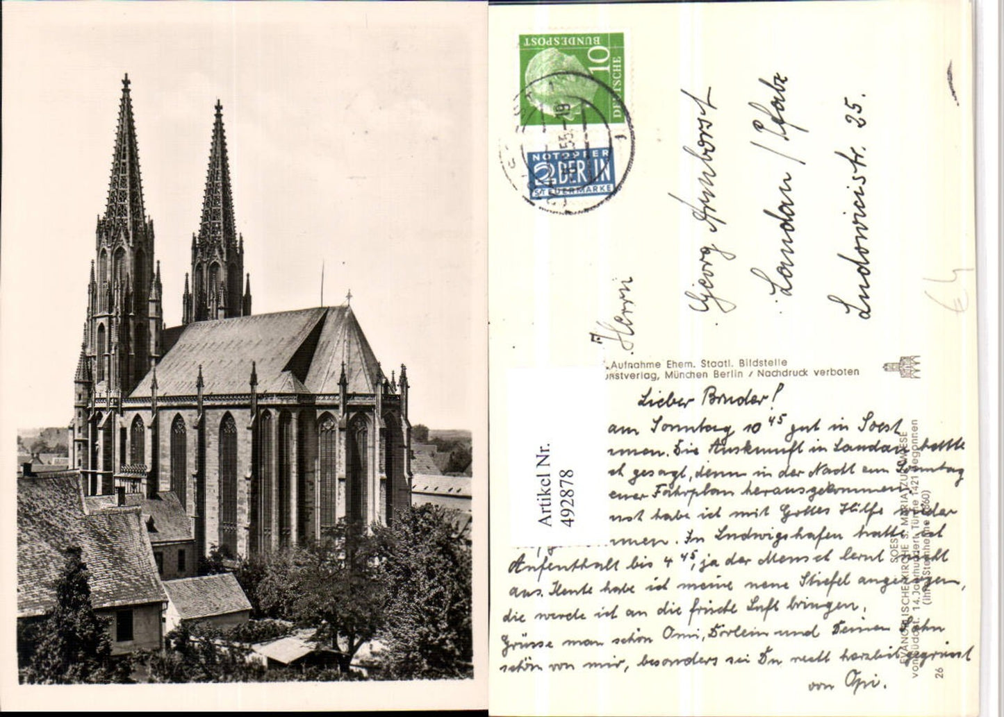 492878,Soest Evangelische Kirche S. Maria zur Wiese