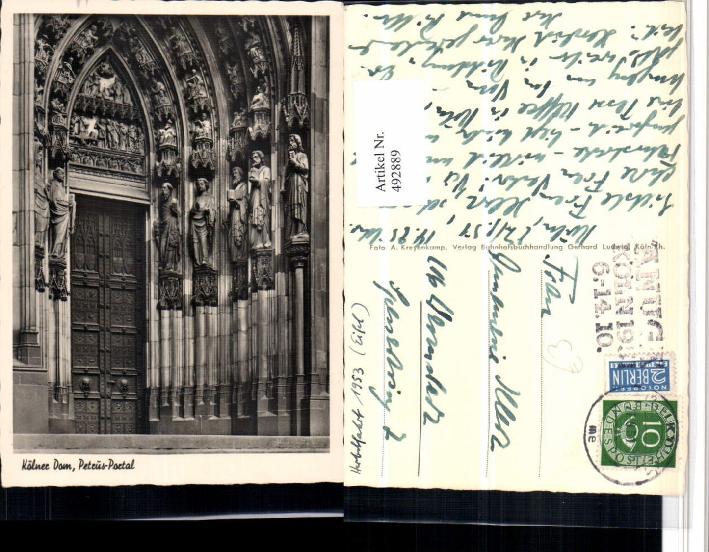 492889,Köln am Rhein Dom Petrus-Portal