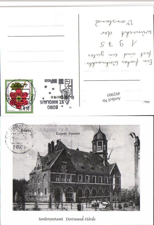 492905,Dortmund Hörde Kaiserliches Postamt Gebäude