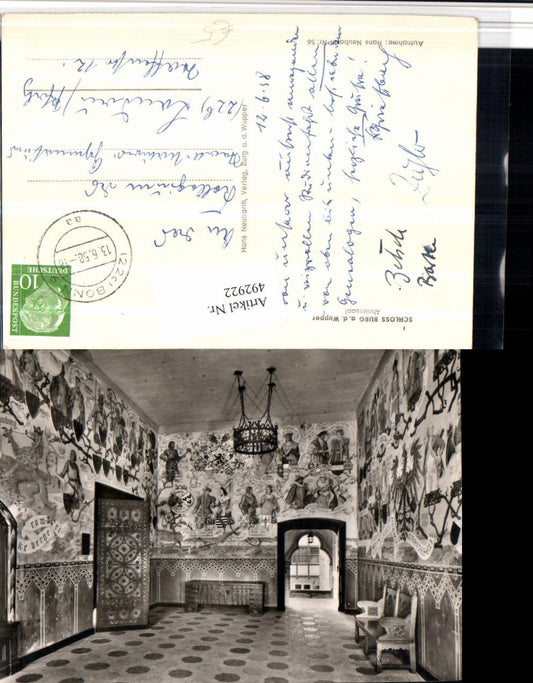 492922,Schloss Burg an d. Wupper b. Solingen Ahnensaal Innenansicht