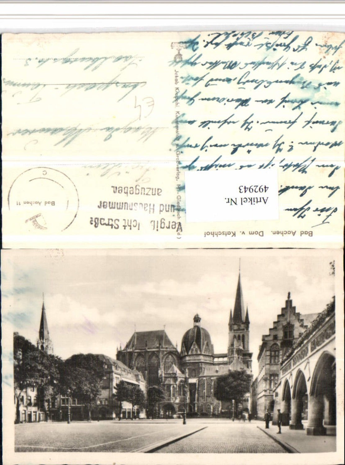492943,Bad Aachen Dom v. Katschhof Kirche