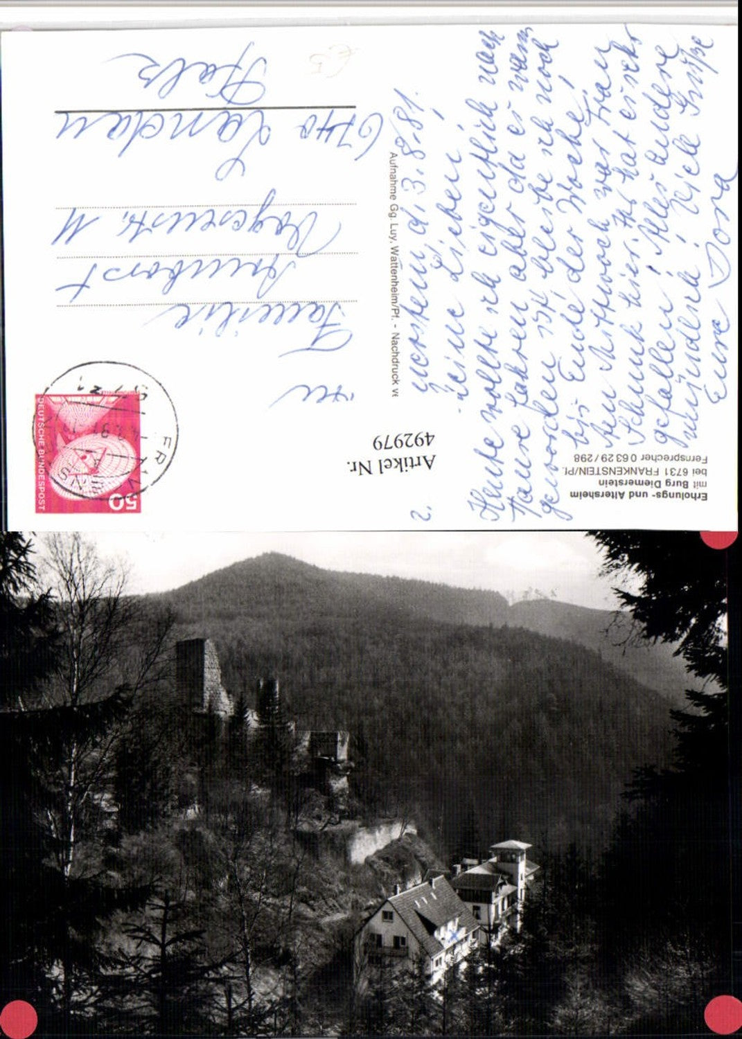 492979,Altersheim m. Burg Diemerstein b. Frankenstein