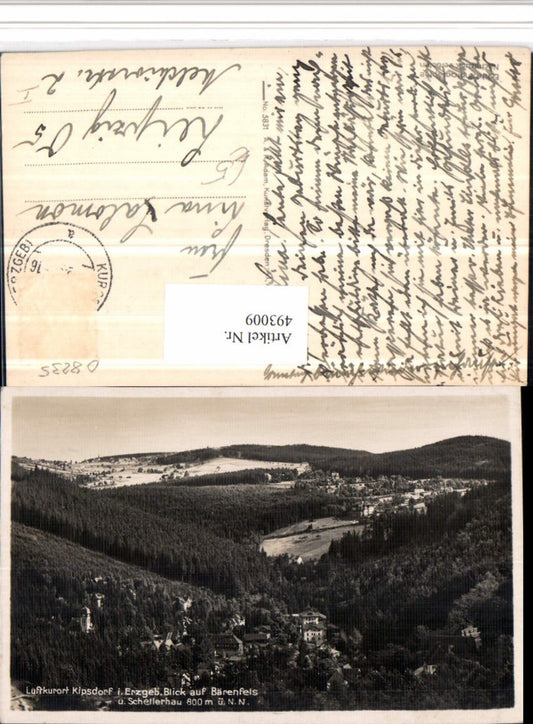 493009,Kipsdorf im Erzgebirge Totale m. Bärenfels u. Schellerhau