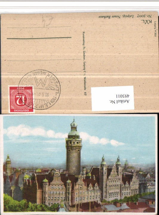 493011,Leipzig Rathaus Turm