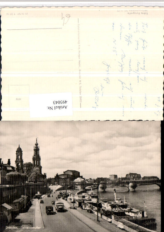 493043,Dresden Terrassenufer Teilansicht Brücke