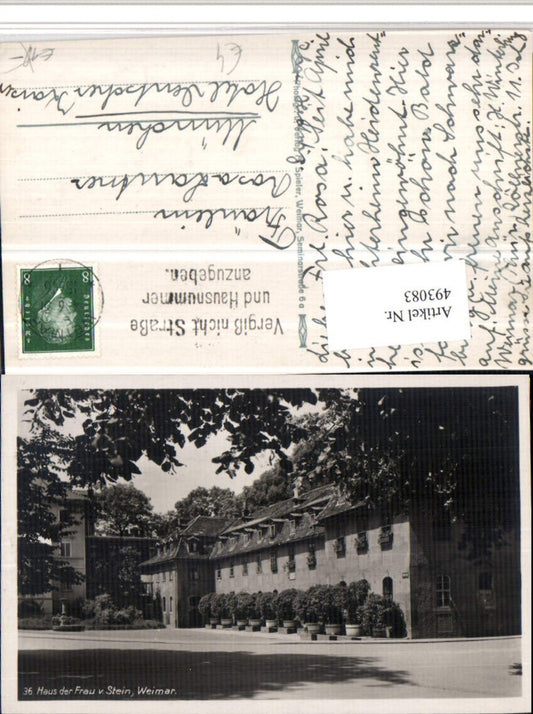 493083,Weimar Haus der Frau v. Stein