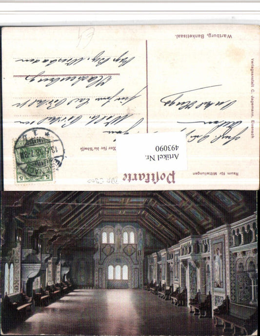 493090, Eisenach Wartburg Castle Banquet Hall